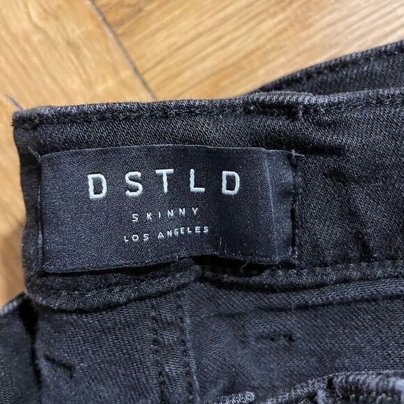 DSTLD Men's Skinny Jeans Jet Black Size 32x30 - Picture 2 of 6